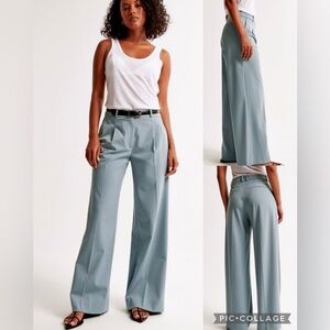 Abercrombie & Fitch Women’s Tailored Wide Leg Pleated Pant Size 31/12. NWOT